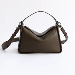🌟The Horse CLEMENTINE Pebbled Leather Handbag in Khaki
